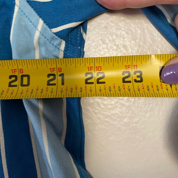 Bogey Boys Blue Striped Button Up Shirt Men’s Size Small NEW Golf Apparel - Picture 7 of 8